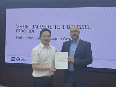 Bruno da Silva appoints Dr. Yong Yang as a guest lecturer of VUB ETRO
