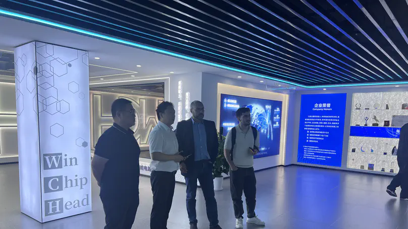 Bruno da Silva visits WCH headquarters for RISC-V lab collaboration