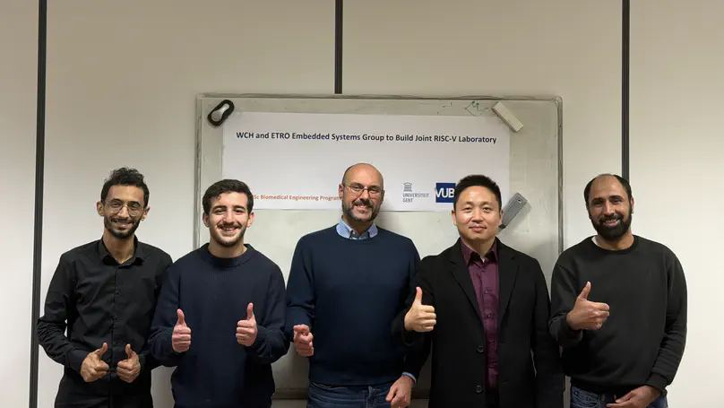 Dr. Yong Yang visits the VUB ETRO Embedded Lab